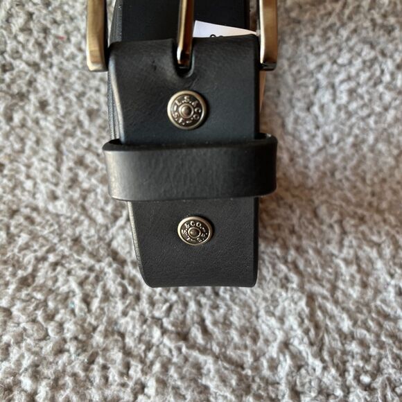 Levi's Leather Belt Mens 38 Black Casual Dress - Picture 5 of 7